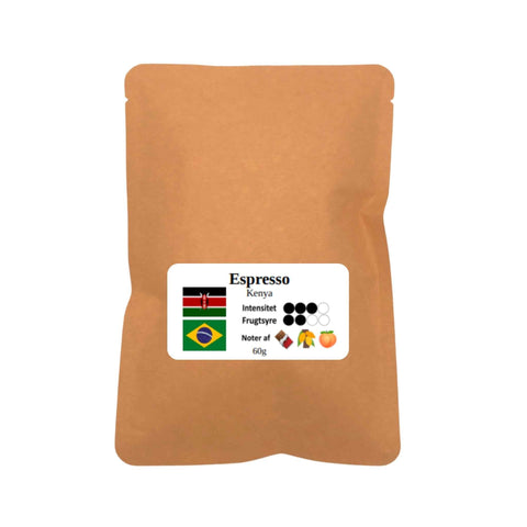 Espresso Kenya AA hele bønner 60g