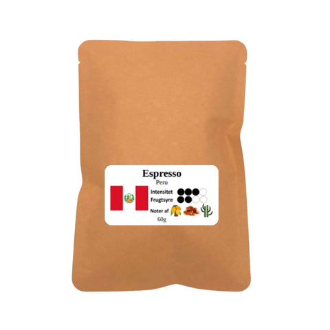 Espresso Peru hele bønner 60g