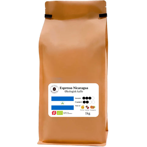 Espresso Nicaragua øko formalet stempel 1kg