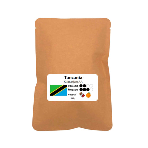 Tanzania AA hele bønner 60g